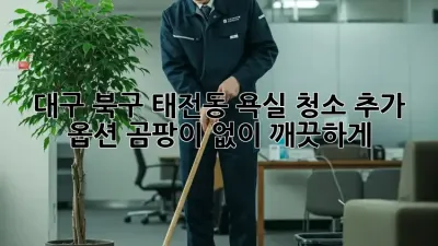 대구 북구 태전동 욕실 청소 추가 옵션: 곰팡이 없이 깨끗하게!