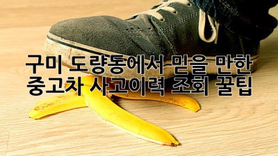 구미 도량동에서 믿을 만한 중고차, 사고이력 조회 꿀팁! 🚗💨
