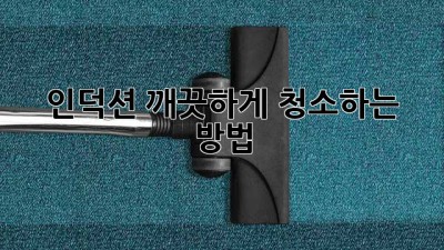 인덕션 깨끗하게 청소하는 방법!