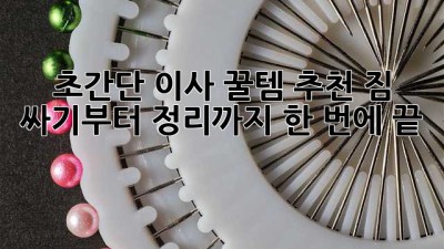 📦 초간단 이사 꿀템 추천! 짐 싸기부터 정리까지 한 번에 끝! ✨